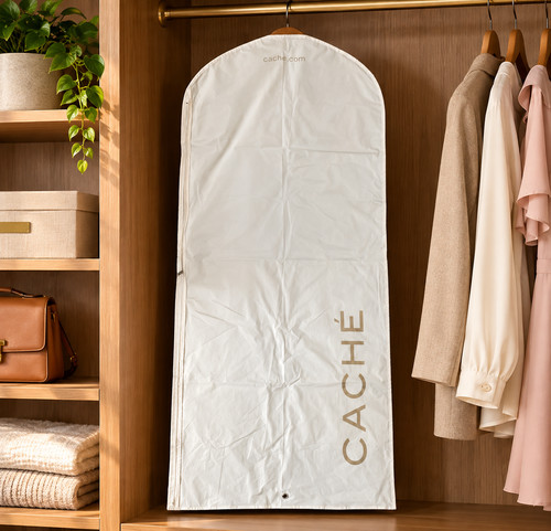 Cache garment bag - garment, white