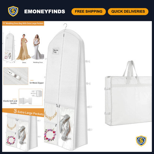 Portable wedding dress - 72",