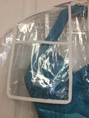 Clear plastic garments prom - clear,