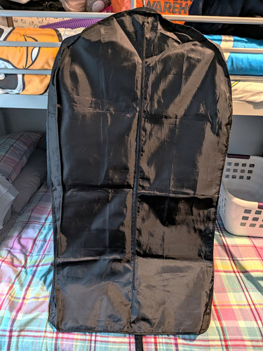 Black suit dress carrier - black, suit/