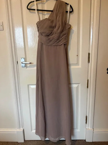 Taupe prom dress - (and, garment