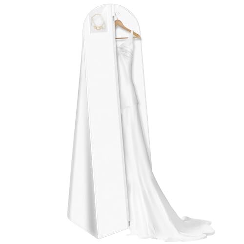 White wedding dress - wedding, garment